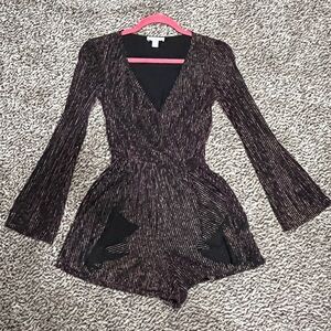 Topshop Striped Jumpsuit